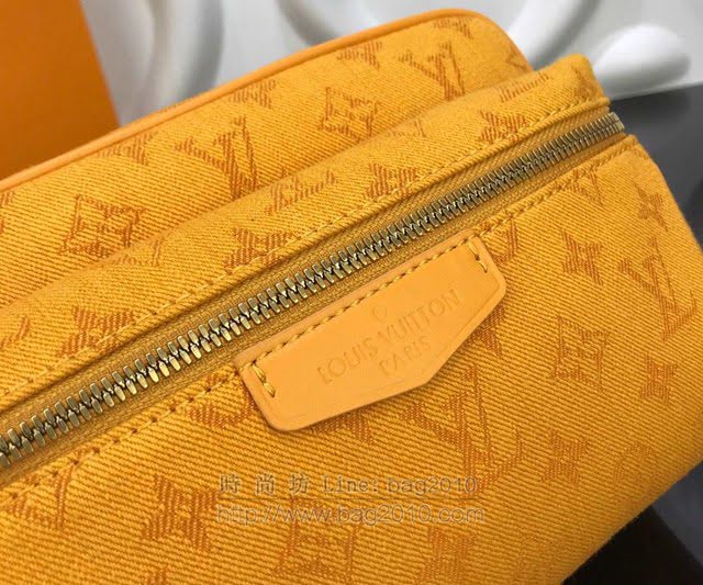 LV腰包 路易威登Outdoor腰包 赭石色丹寧布 LV男士休閒腰包 LV挎包  ydh2967